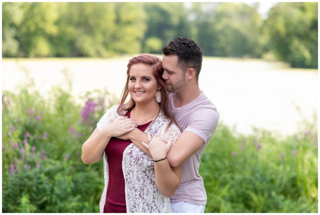Summer Engagement Session At Riverside Park | Michigan Wedding Photography | Leidy and Josh Photography | Michigan Wedding Blog