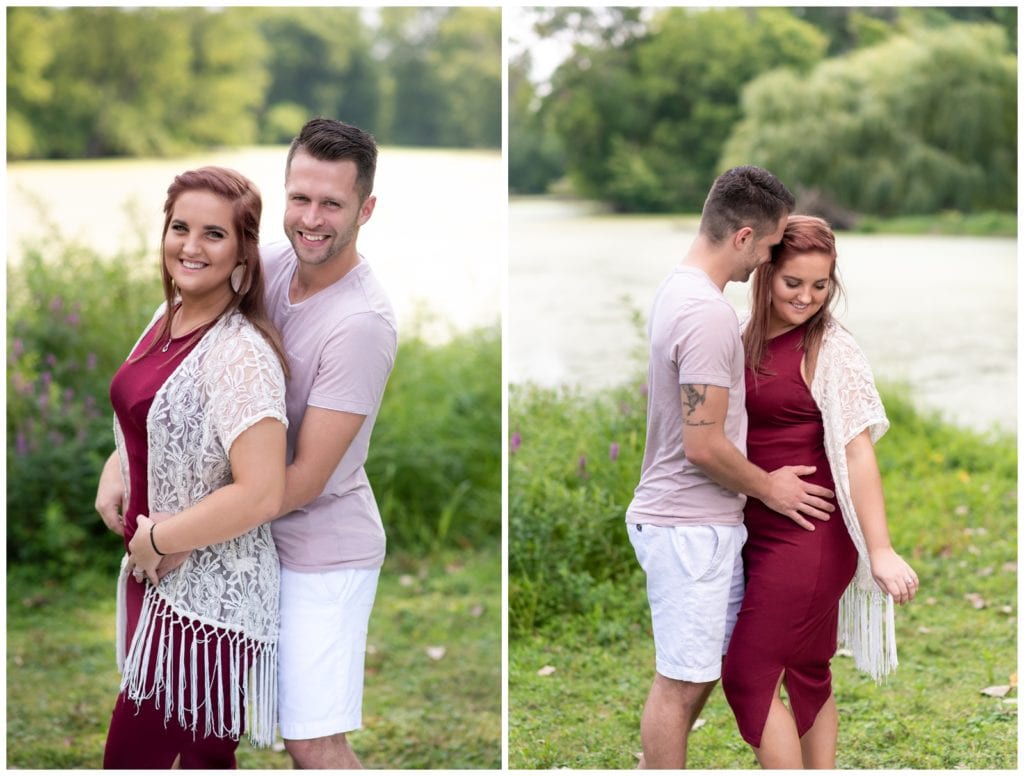 Summer Engagement Session At Riverside Park | Michigan Wedding Photography | Leidy and Josh Photography | Michigan Wedding Blog