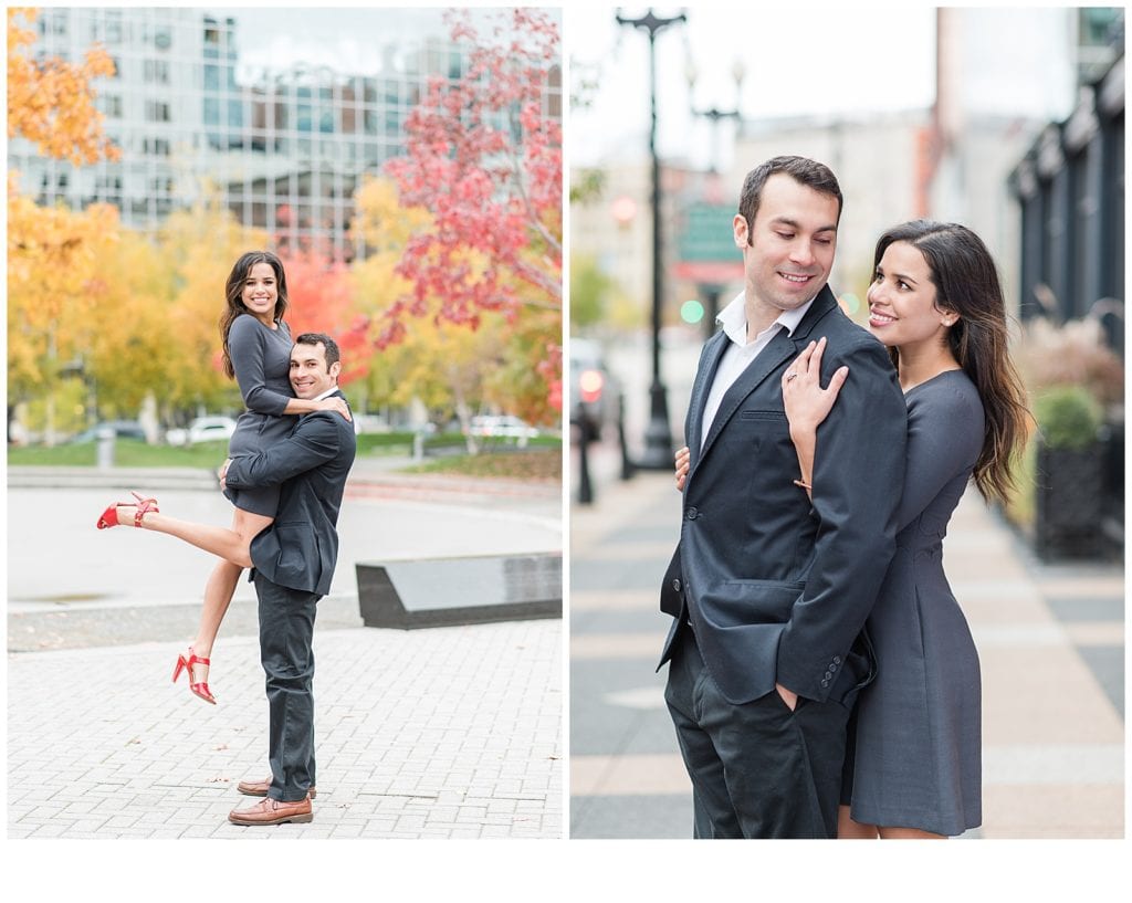 Downtown Grand Rapids Engagement - Leidy and Josh Photography Michigan Wedding Photographers and Quinceañera Photography