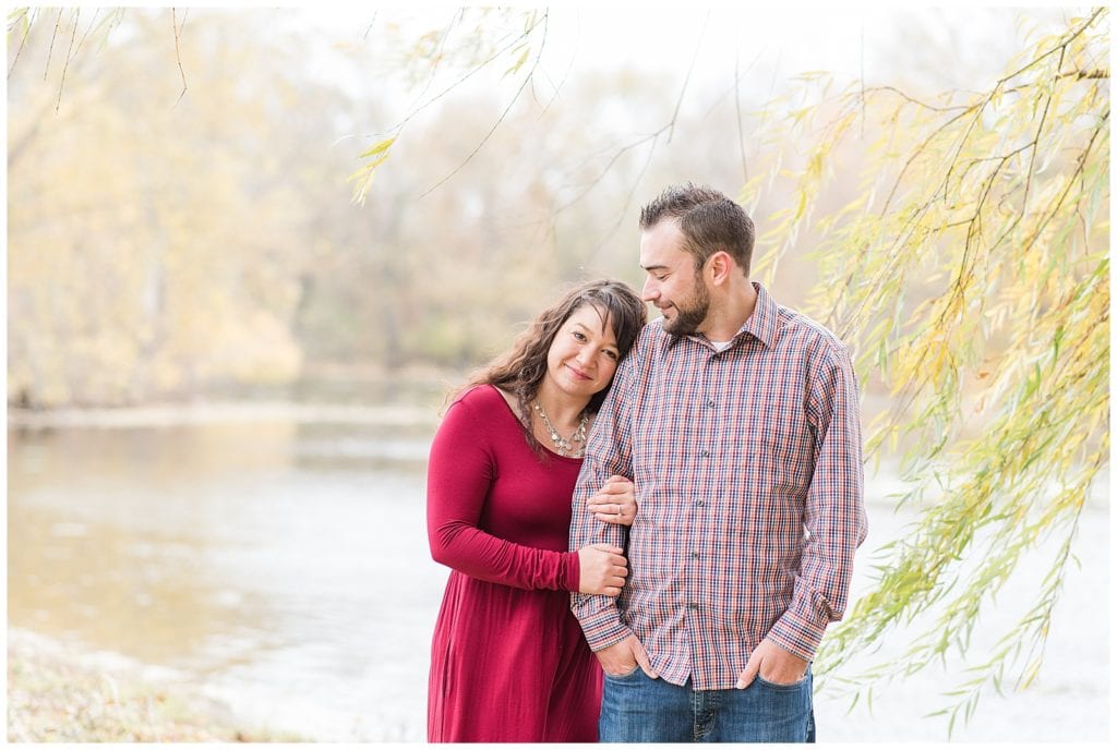 Riverside Park Fall Engagement Session - Leidy and Josh Image