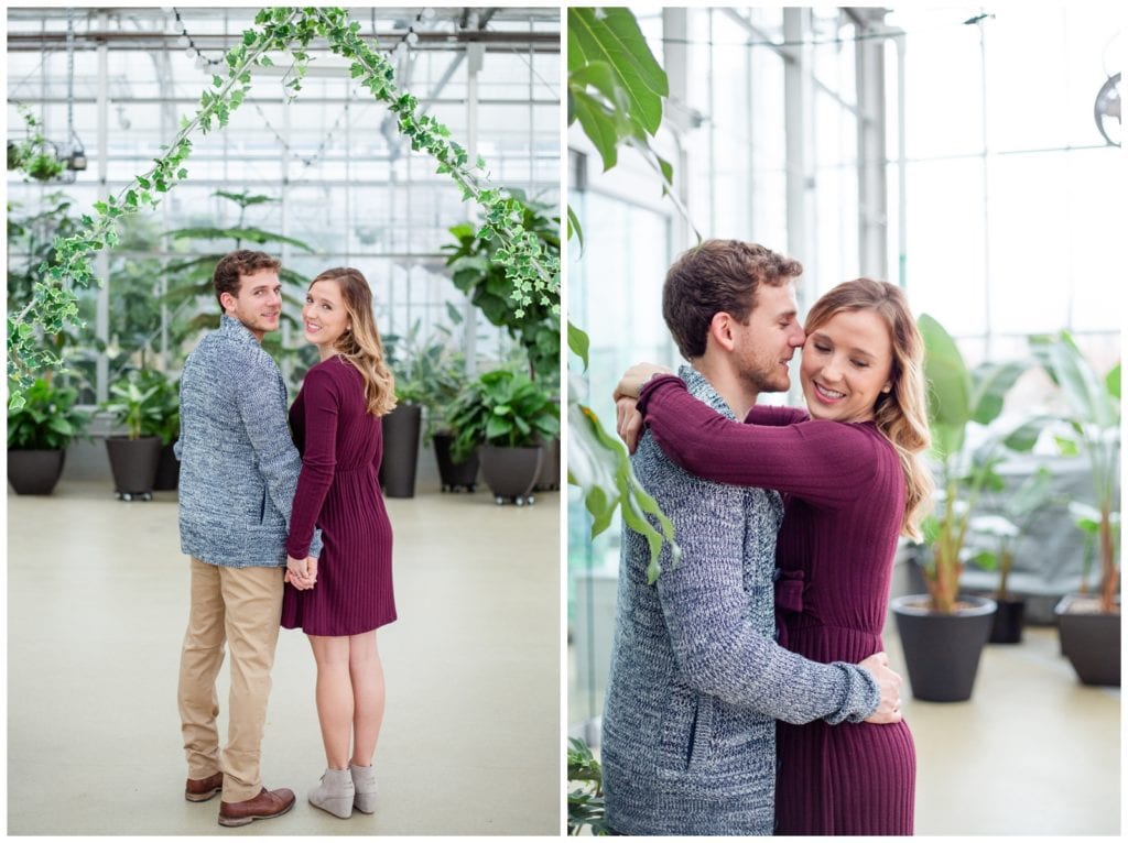 Downtown Market Greenhouse Bride and Groom