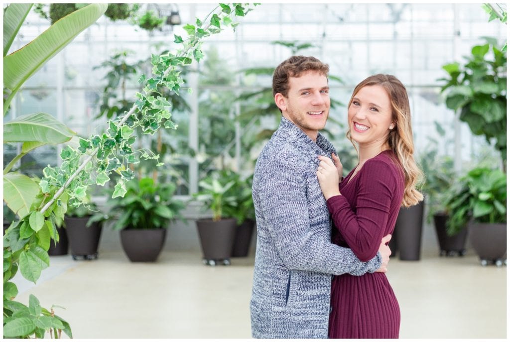 Save the date wedding photos at Downtown Market Greenhouse 