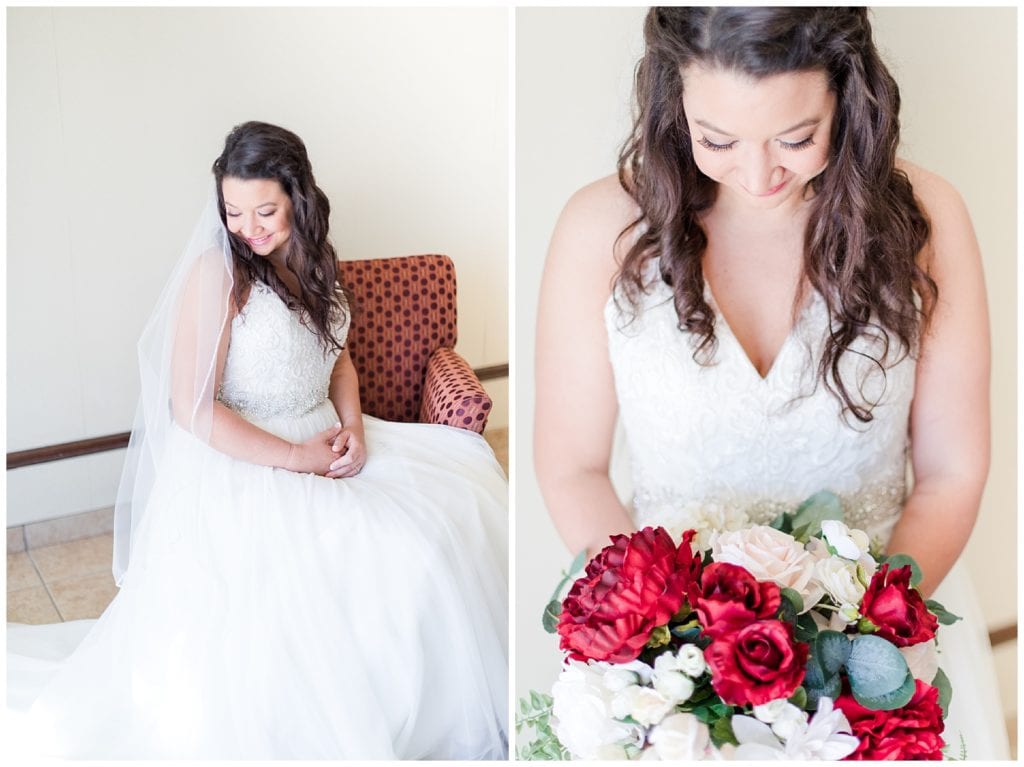 Country Inn & Suites wedding day bridal portraits.