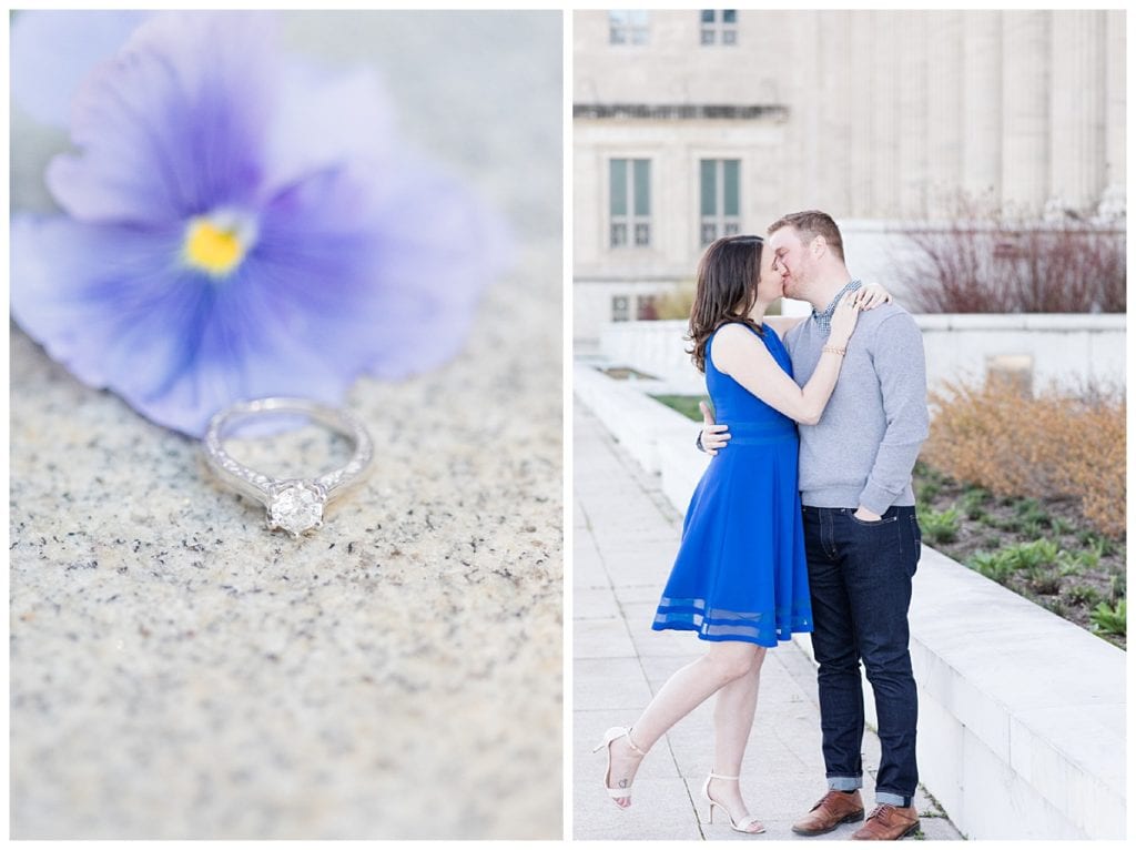 Downtown Chicago Engagement Session at the Chicago Field Museum and Shedd Aquarium.