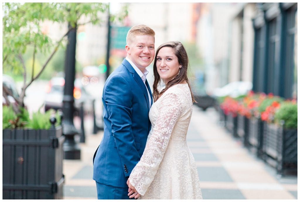 Chic Downtown Grand Rapids Engagement