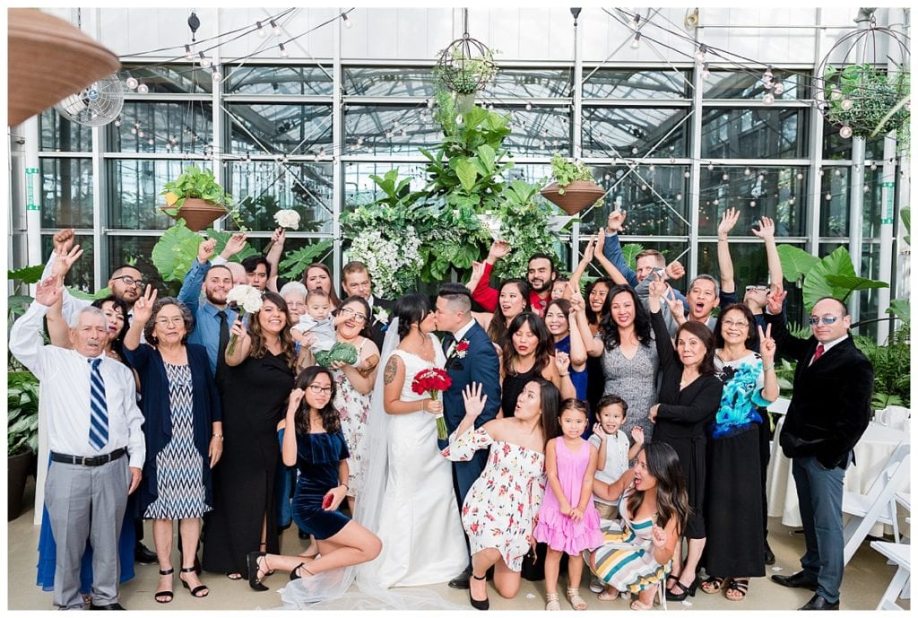 Family wedding pictures at Downtown Market wedding.