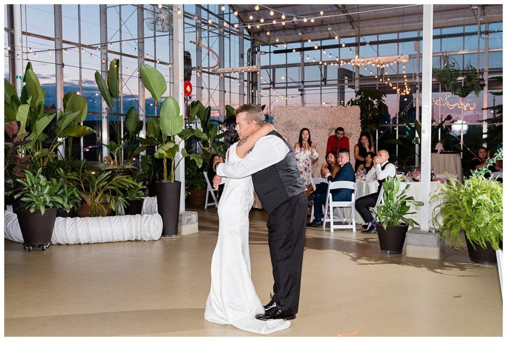 Bride dancing with her father on her wedding day at Downtown Market.