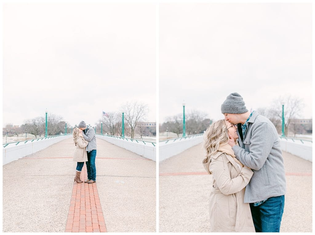 Winter Engagement Session Downtown Grand Rapids