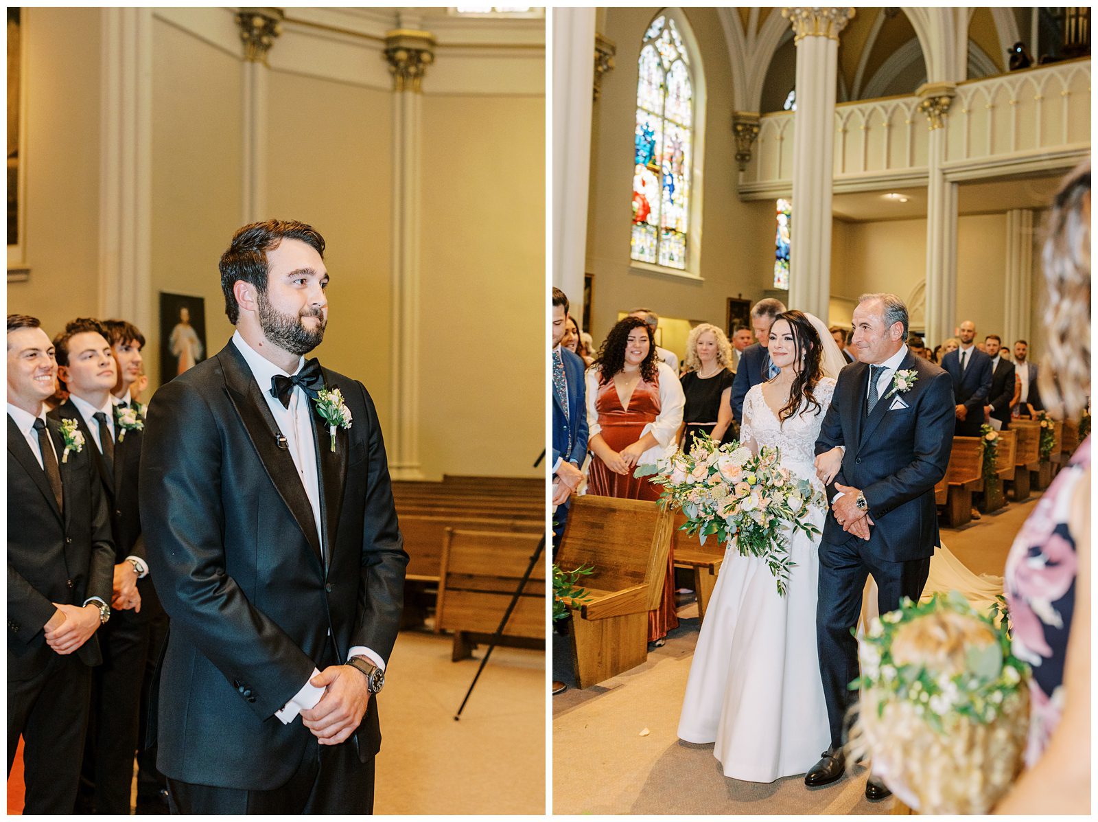 Wedding ceremony at St Alphonsus Parish