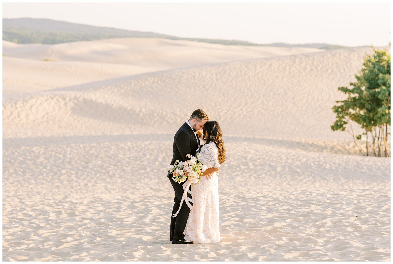 Silver Lake Sand Dunes Engagement Photos