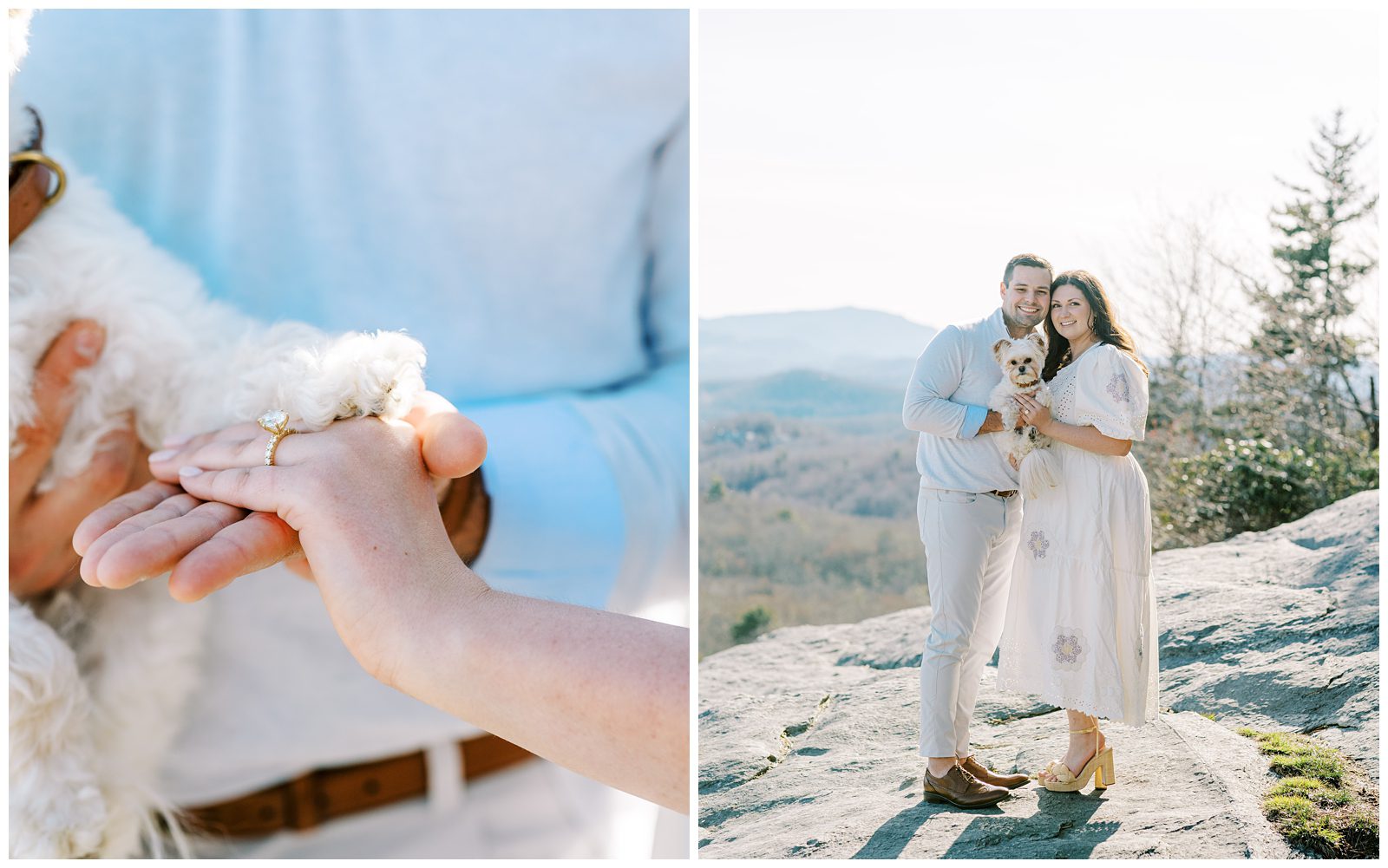 Engagement Photos with dog
